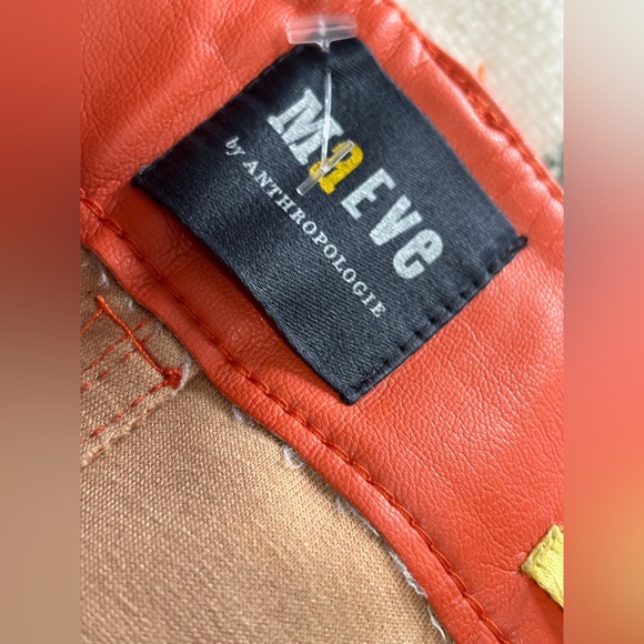 Anthropologie Maeve The Colette Cropped Wide-Leg Faux Leather Pants SIZE 34 EUC - Picture 14 of 15